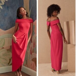 bhldn catarina crepe maxi dress BHLDN Catarina Crepe Maxi Dress